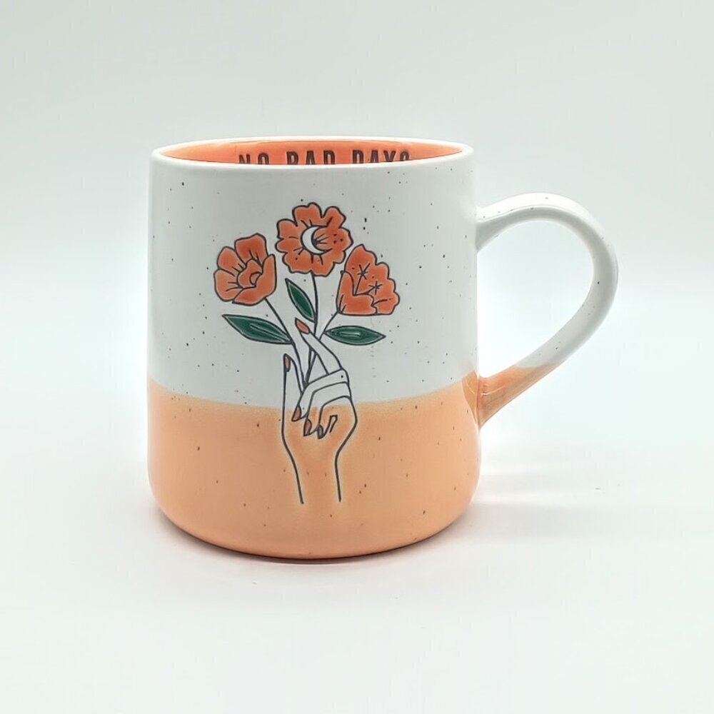 Lang No Bad Days Orange Floral Ceramic Mug - Picture 2 of 8